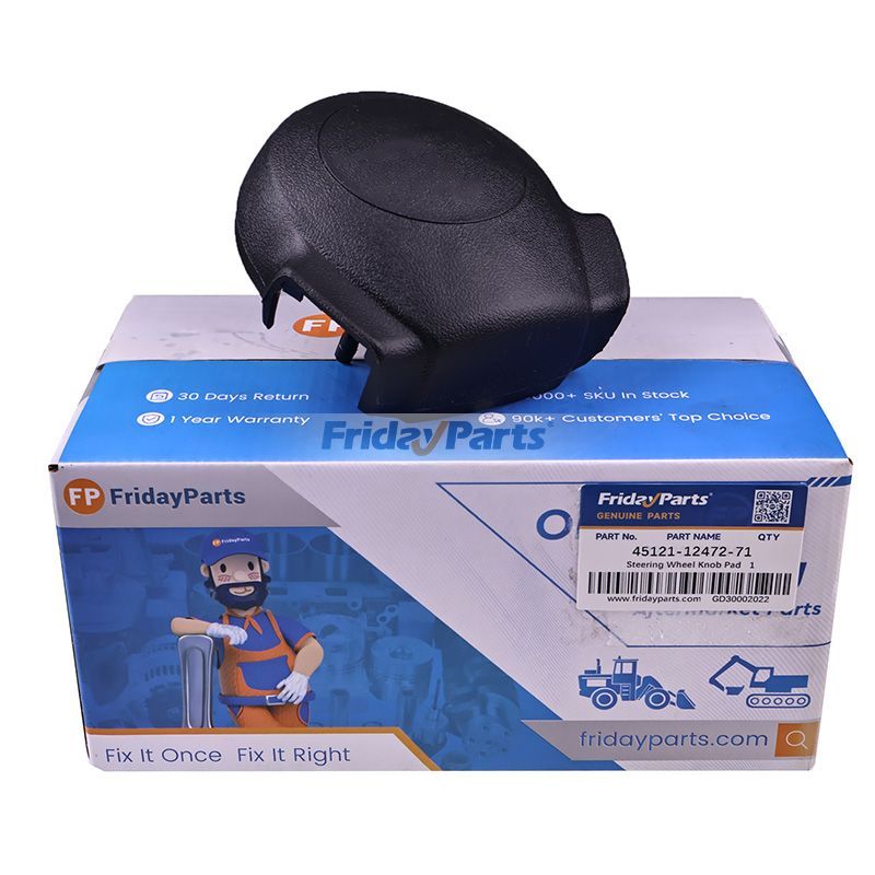Lenkradknopfpolster 45121-12472-71 für Toyota Motor 1DZ 4Y 3Z Gabelstapler 8FD 8FG 8FB 02-8FDF15 62-8FD18 32-8FGN30 50-8FBN15 8FGCU18 FDZN30 FGZN20