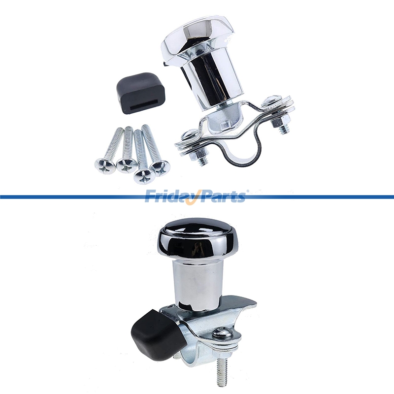 Steering Wheel Spinner Knob TY16020 WSV120B 5A6BU with Rubber Sleeve Universal Fitment for John Deere Ford Case Tractors Woods Spinner and Many More (Adjustable Size)