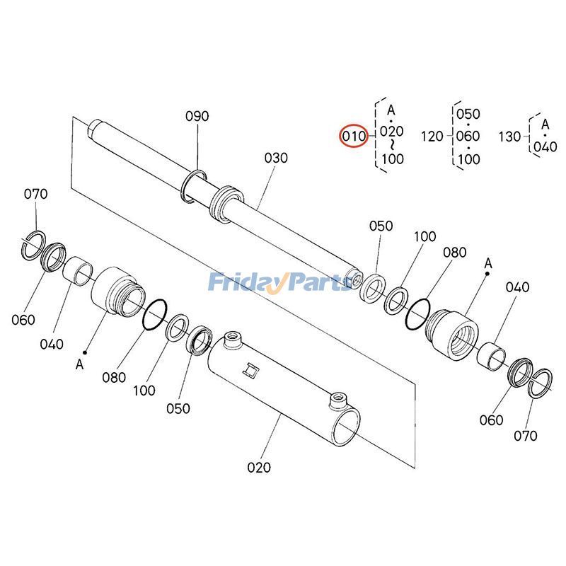 FridayParts Lenkzylinder