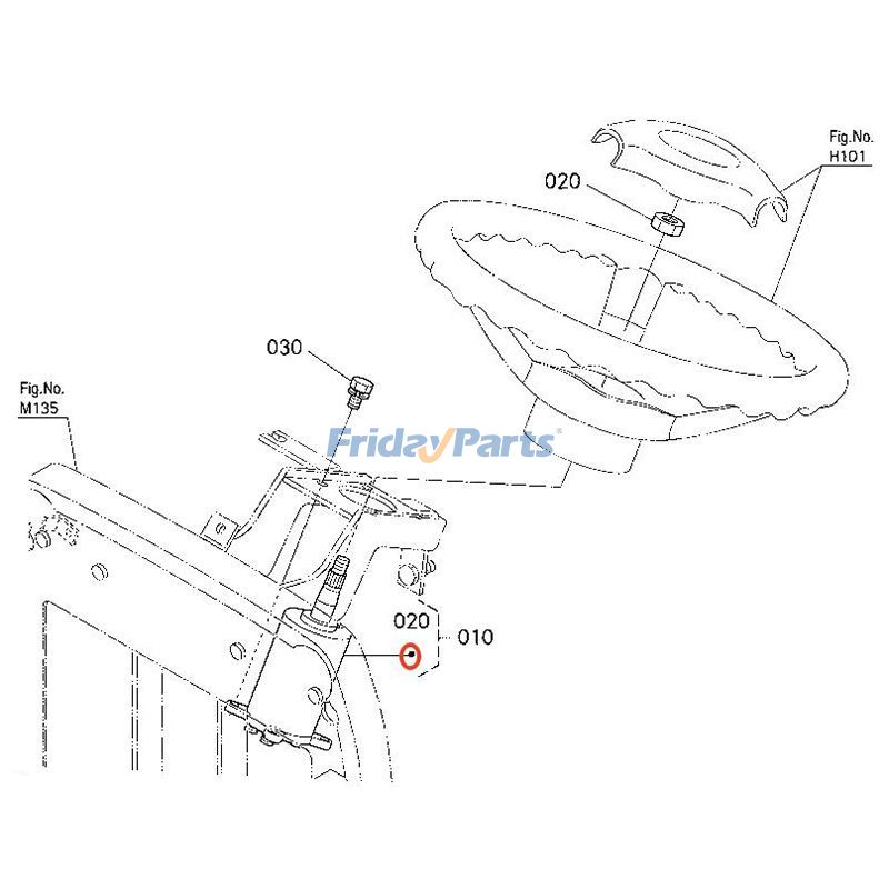 FridayParts Steering Valve