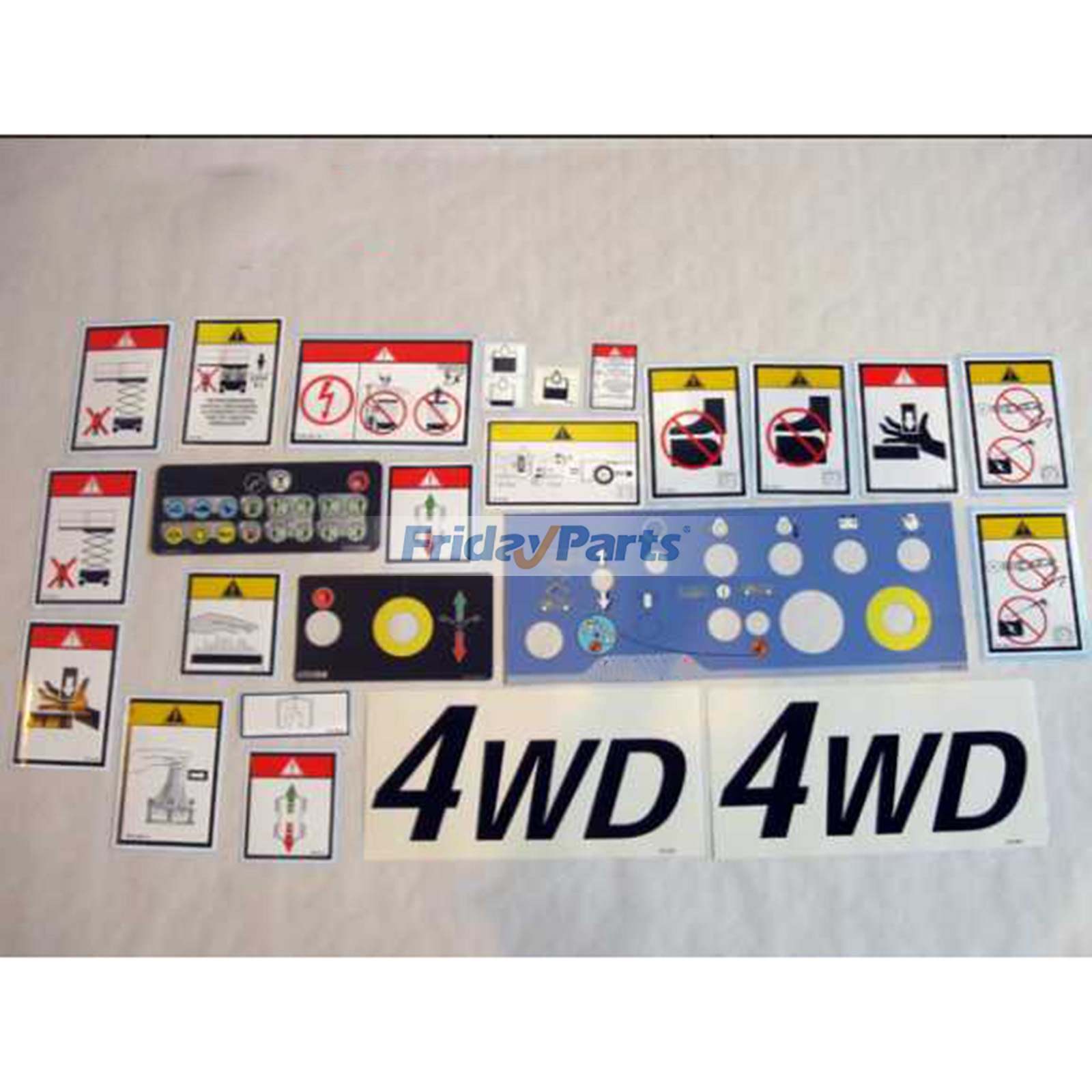 Sticker Kit KITETIQCOMPDX for Haulotte Engine-Powered Scissor Lift