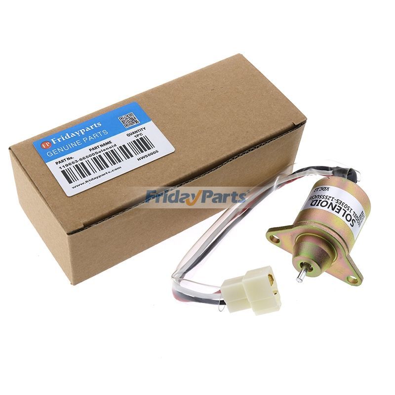 12V Stop Solenoid 119653-66500 for Yanmar Engine 2TNE68 2TNE68C 3TN66L 3TNE68 3TNE68C 3TNE74 3TNE74C