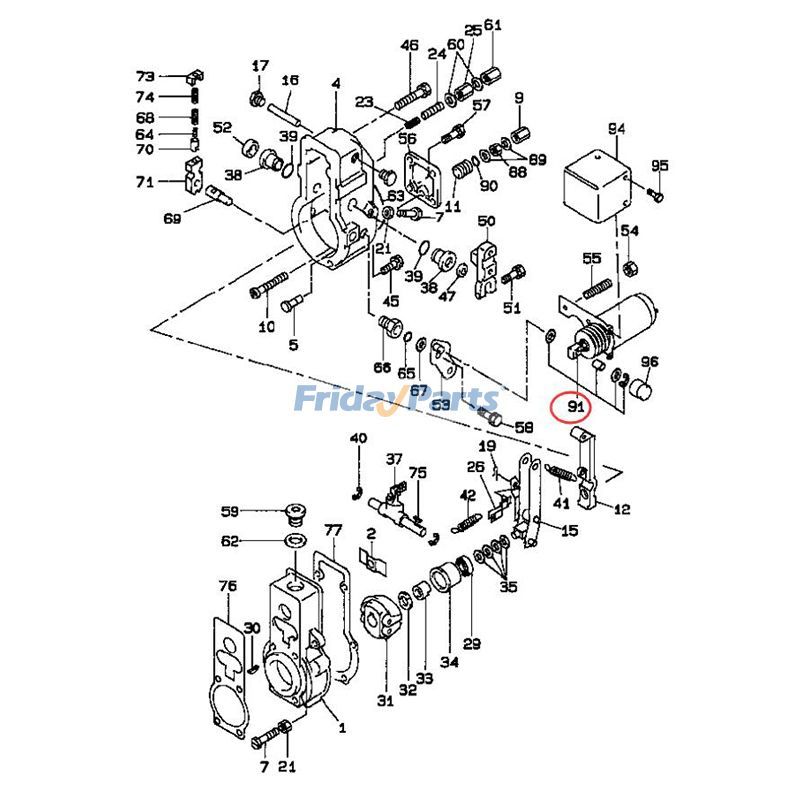 Stopmagnet-Kit 19089-00610 für Mitsubishi Generator S4S-Y1DT61DG S4S-Y2DT65DG S4S-Y161DGfür Für andere Marken