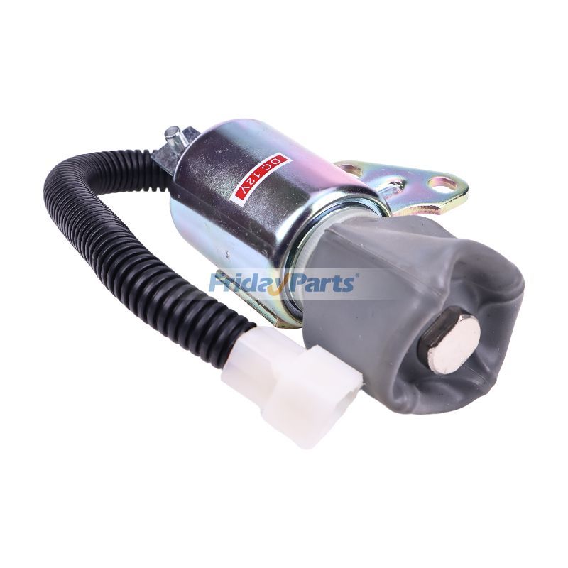 Fuel Shut Off Solenoid KT1G386-6001-2 for Komatsu Engine 3D67E-1A-5A 3D67E-2A Excavator PC14R-2 PC14R-3 PC16R-2 PC16R-3 PC18MR-3