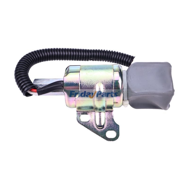 Solenoide de corte de combustible KT1G386-6001-2 para motor Komatsu 3D67E-1A-5A 3D67E-2A Excavadora PC14R-2 PC14R-3 PC16R-2 PC16R-3 PC18MR-3 para Excavadora Para KOMATSU FridayParts