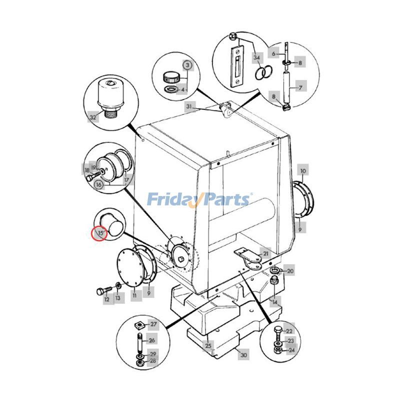FridayParts Sieb 410 412 415 506C 508C 506B