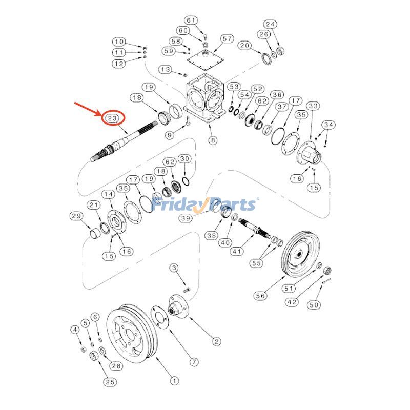 Straw Chopper Gear Housing Shaft for Harvester
