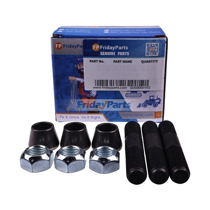 Kit de instalación de brazo de dirección con perno y arandela cónica EWO12025 para Dana 44