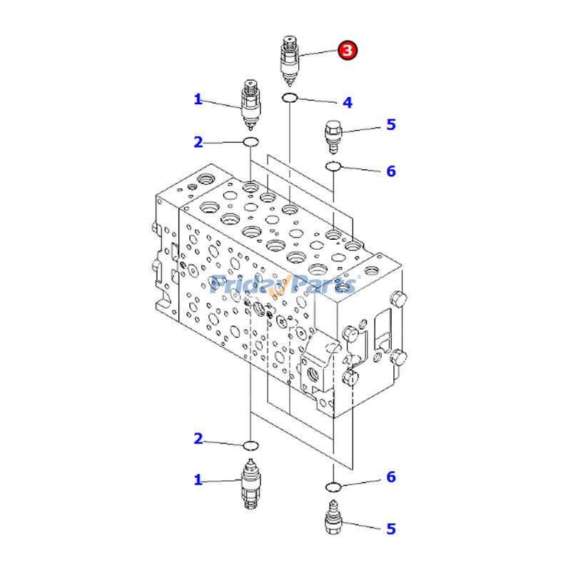 Suction Relief Valve Assembly for Excavator