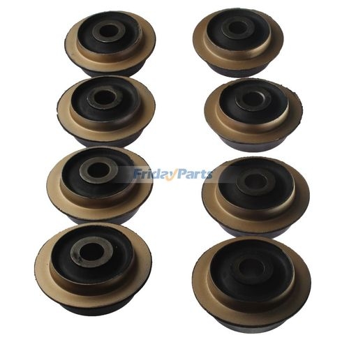 Foot Piece Engine 8 Pieces Engine Mounting Rubber Cushion Feet Bumper for Mitsubishi 6D24 ...
