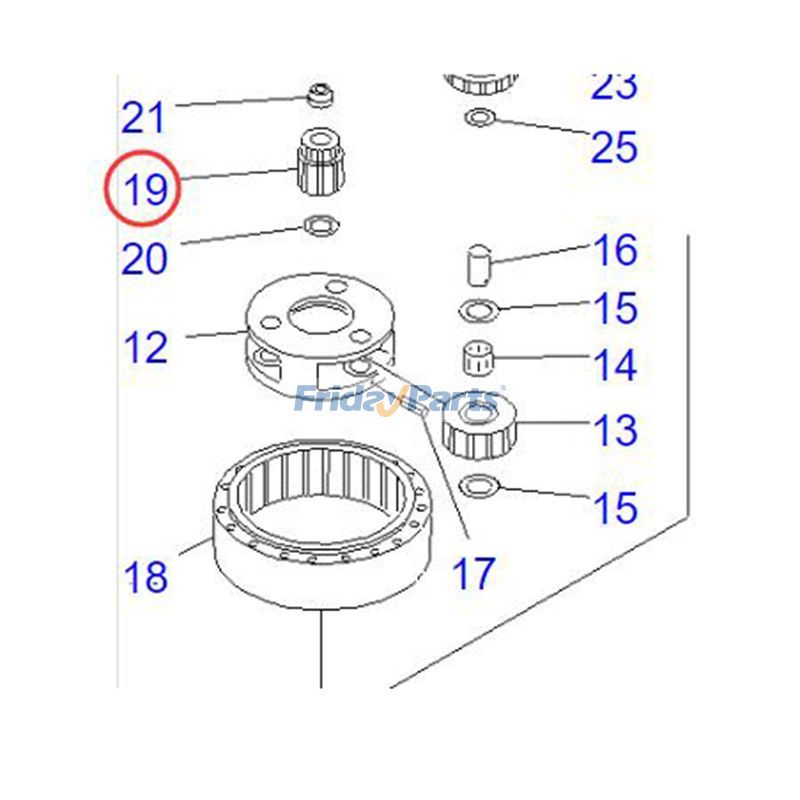 Sun Gear PC1100 PC1100SE PC1100SP PC250 PC250HD PC300 for Excavator