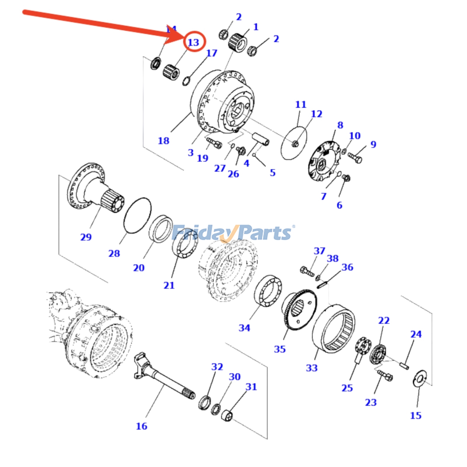 FridayParts Sun Gear