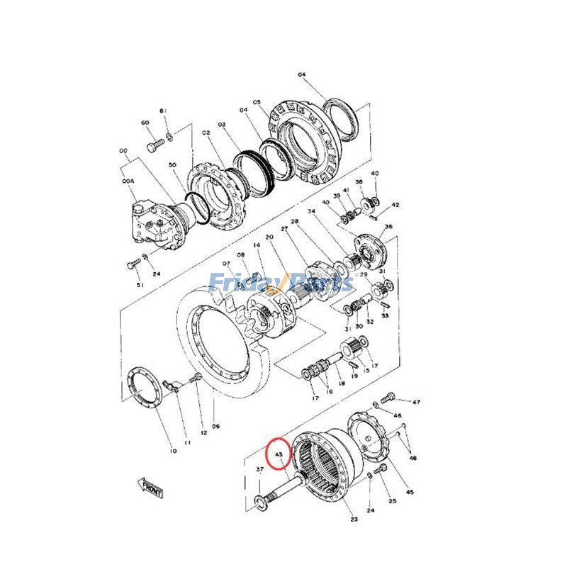 FridayParts Sonnenrad-Gelenkwelle