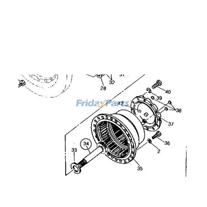 FridayParts Sonnenrad-Gelenkwelle, Feller-Bündler