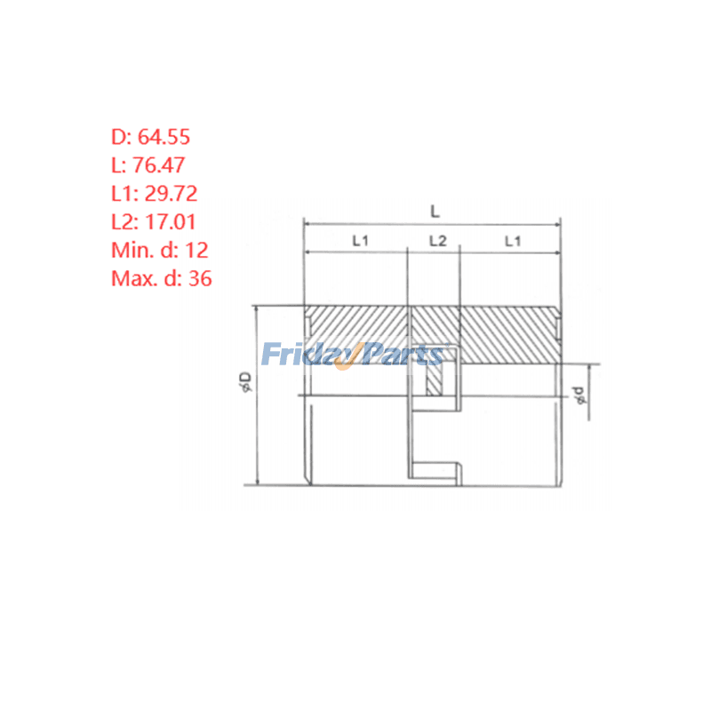 FridayParts Kupplung