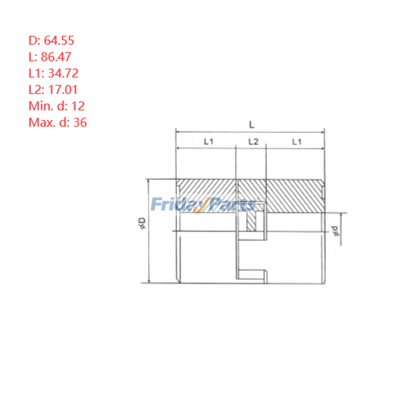 FridayParts Kupplung