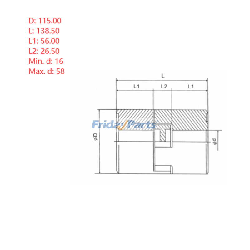 FridayParts Kupplung
