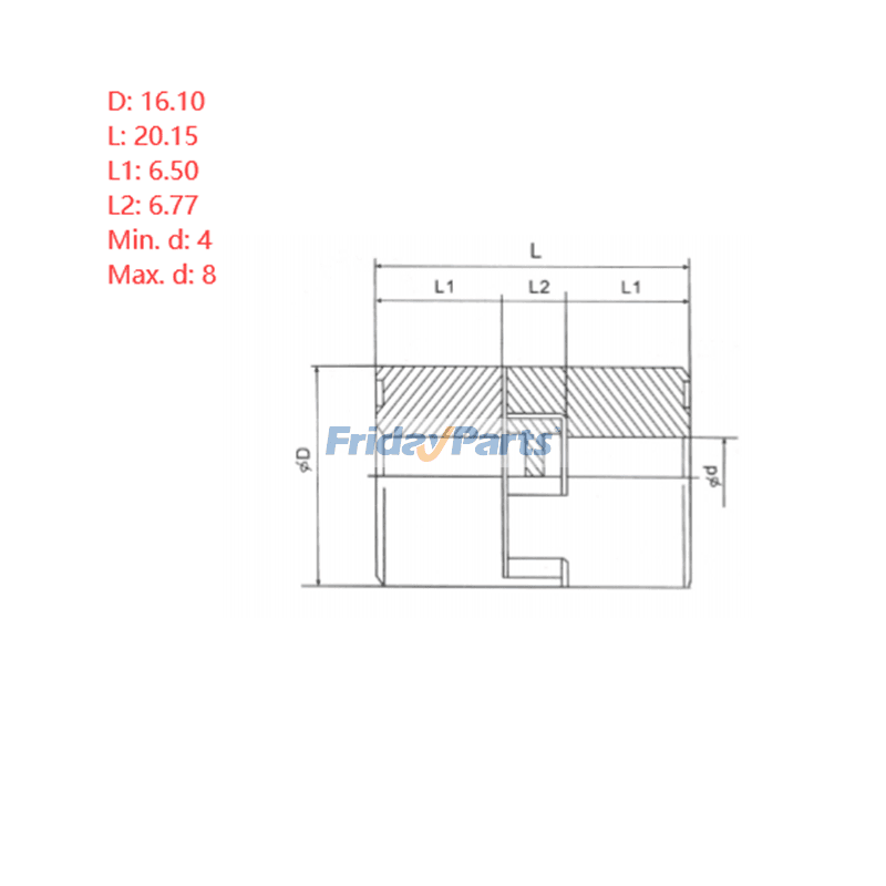 FridayParts Superflexible Kupplung