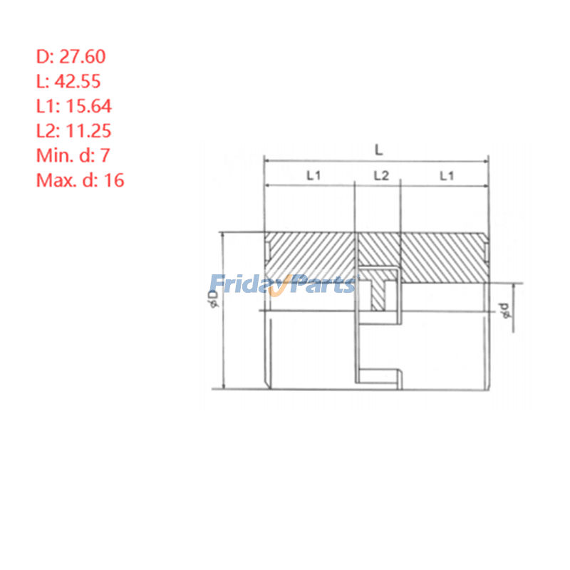 FridayParts Kupplung