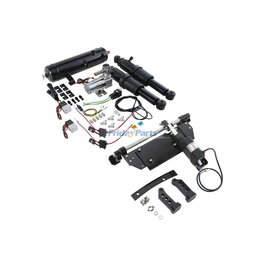 Suspension & Electric Center Stand Set XF2906C188-B XF2906C94-01-A for Harley-Davidson CVO Electra Street Glide Road King Ultra Limited Low