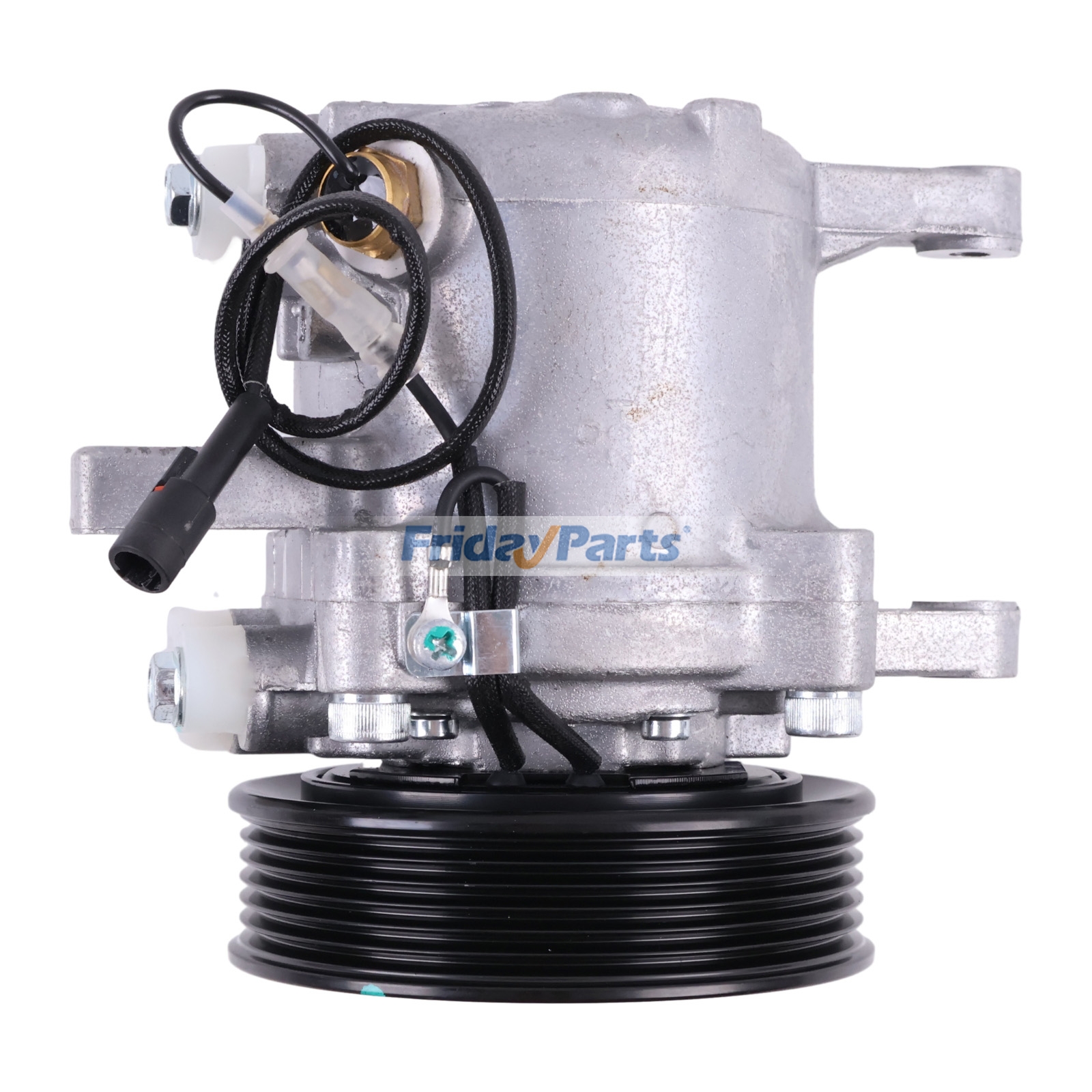 Repuesto Compresor de aire acondicionado SV07E 447280-3080 para tractor Kubota M126, M135, M6, M126GXDTC, M135GX, M6-131DTC compatible con Tractor Para KUBOTA FridayParts