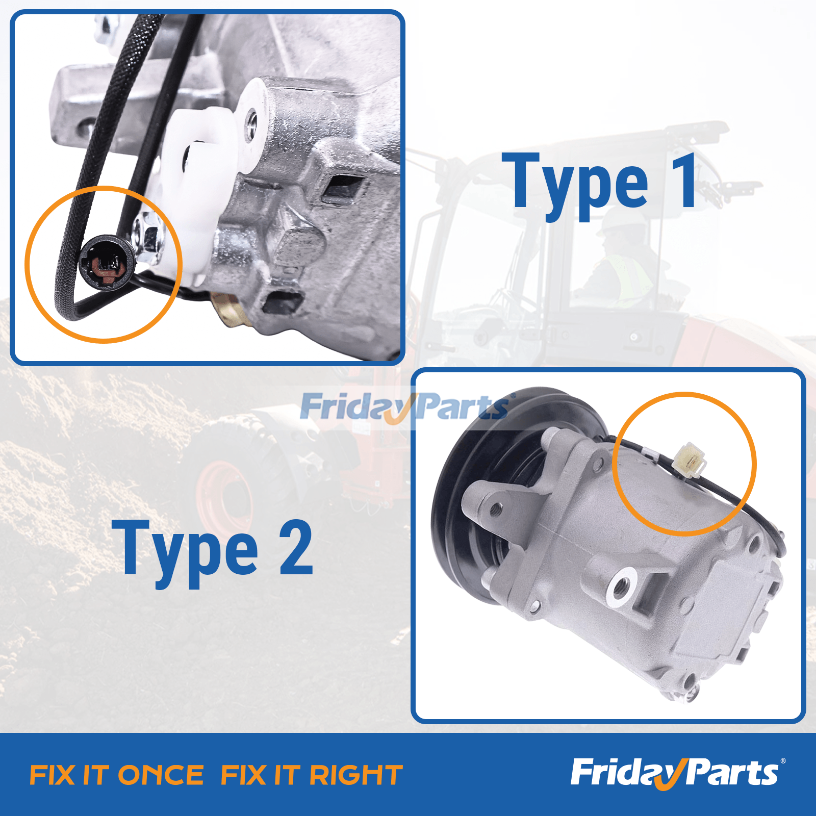 SVO7E A/C Compressor  for Tractor