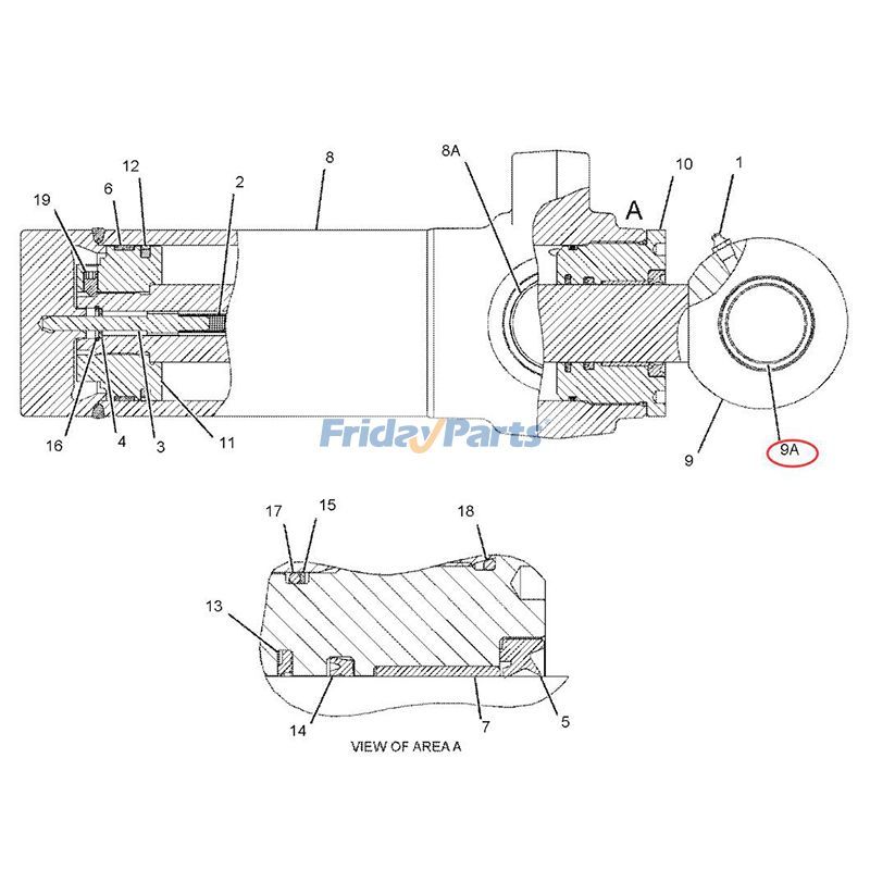 Swing Cylinder Bushingerpillar CAT for Excavator