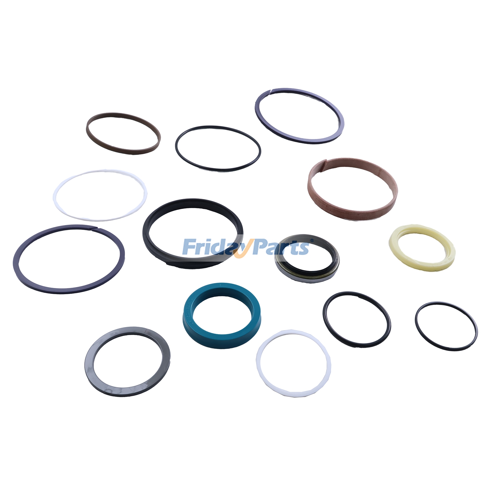 Kit de vedação do cilindro de giro 707-99-32070 para retroescavadeira Komatsu WB146-5 WB97S-5E0 WB93S-5 WB97R-5E0 FridayParts