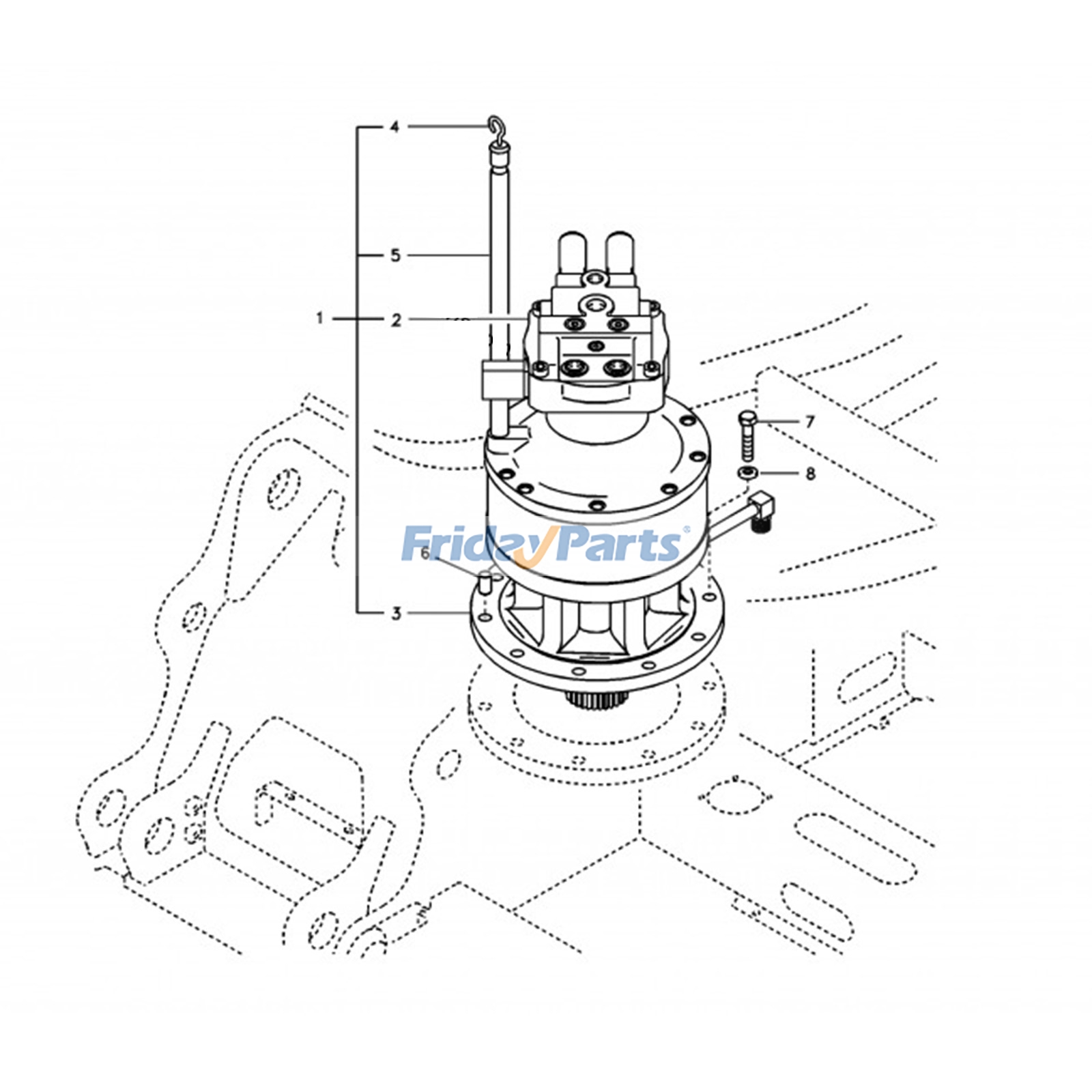 Swing Gearbox  for Excavator
