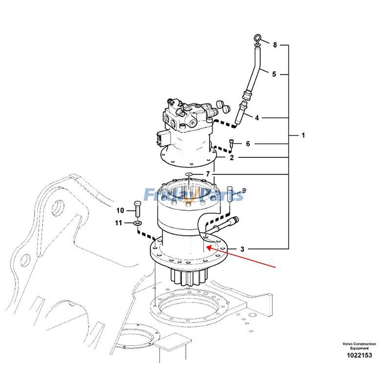 Swing Gearbox for Excavator