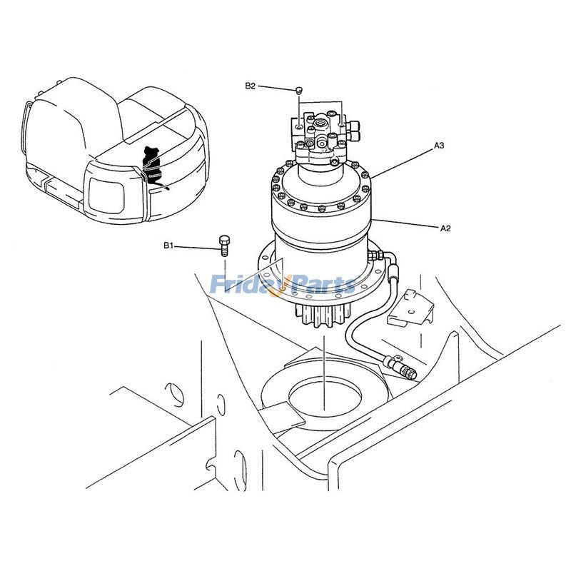 Swing Motor Gearbox for Excavator