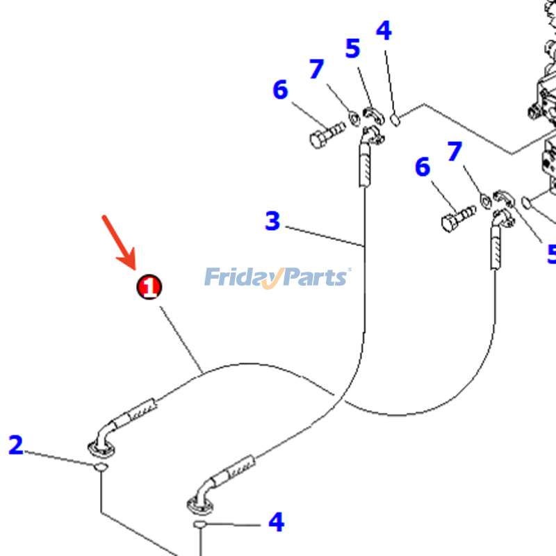 FridayParts Swing Line-Schlauch