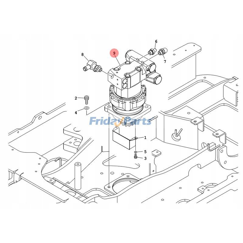 Swing Motor Assembly for Excavator
