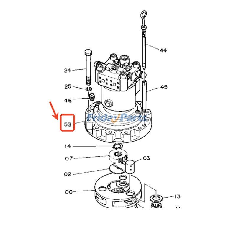 Swing Motor Assembly for Excavator
