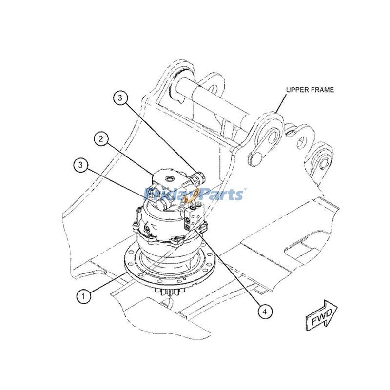 Excavator Swing Motor Assemblyerpillar CAT