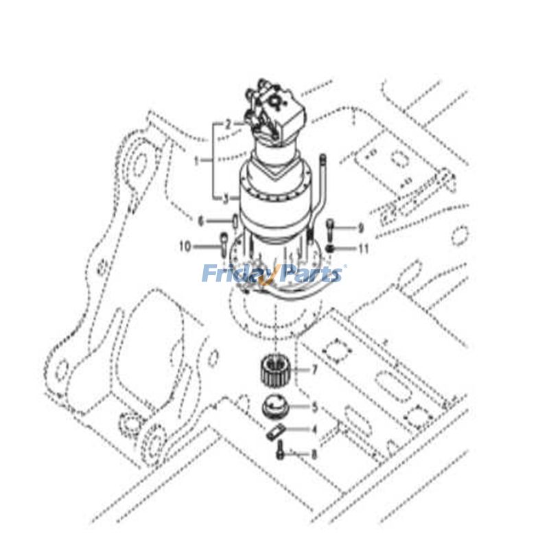 Swing Motor Assembly for Excavator
