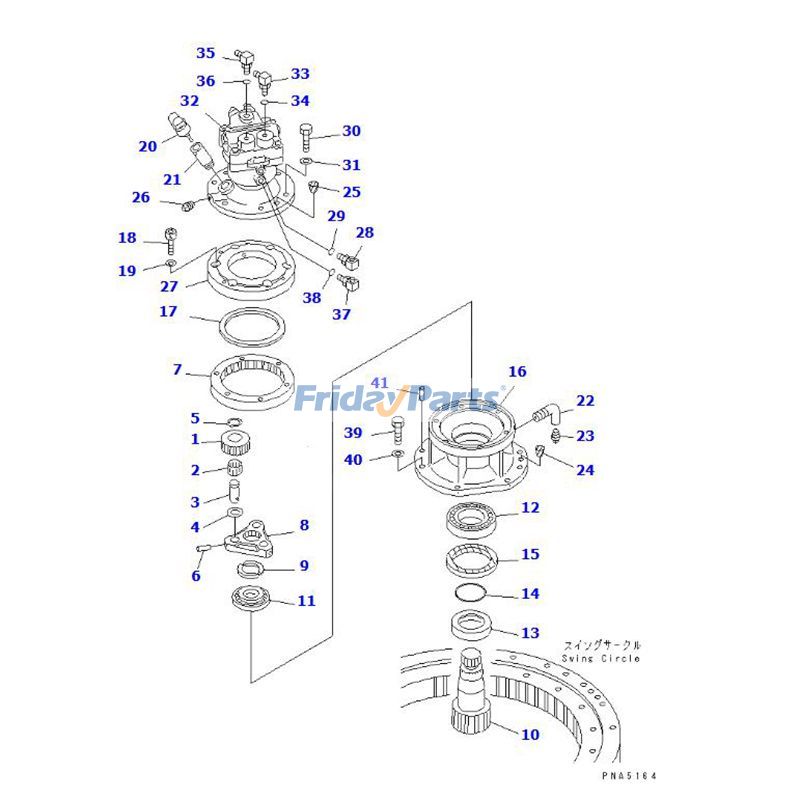 Swing Motor Assembly for Excavator
