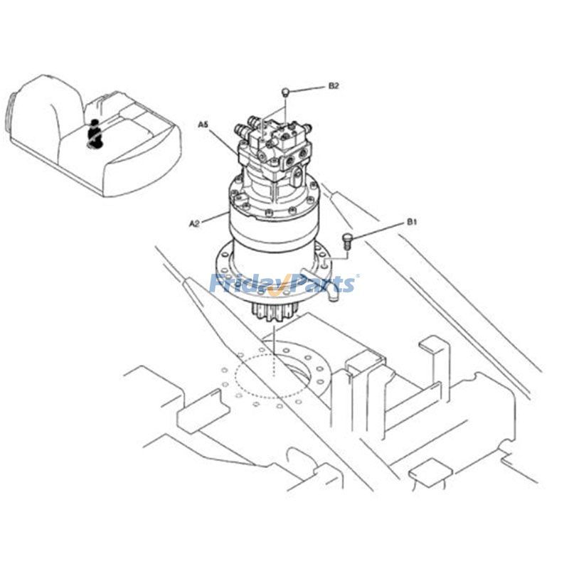Swing Motor Assembly for Excavator