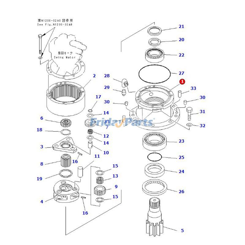 FridayParts Schwenkmotorgehäuse