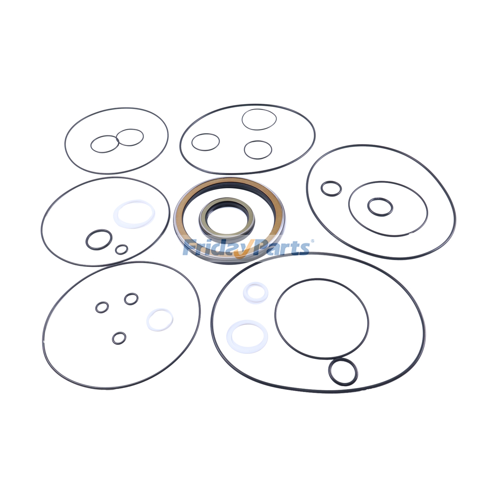 Kit de sellos para motor de giro VOE14512788 para excavadora Volvo EC330B, EC330C, EC340D, EC350E, EC360B, EC360C, EC380D, EC380DHR, EC380E, taladora apiladora FB2800C y FBR2800C