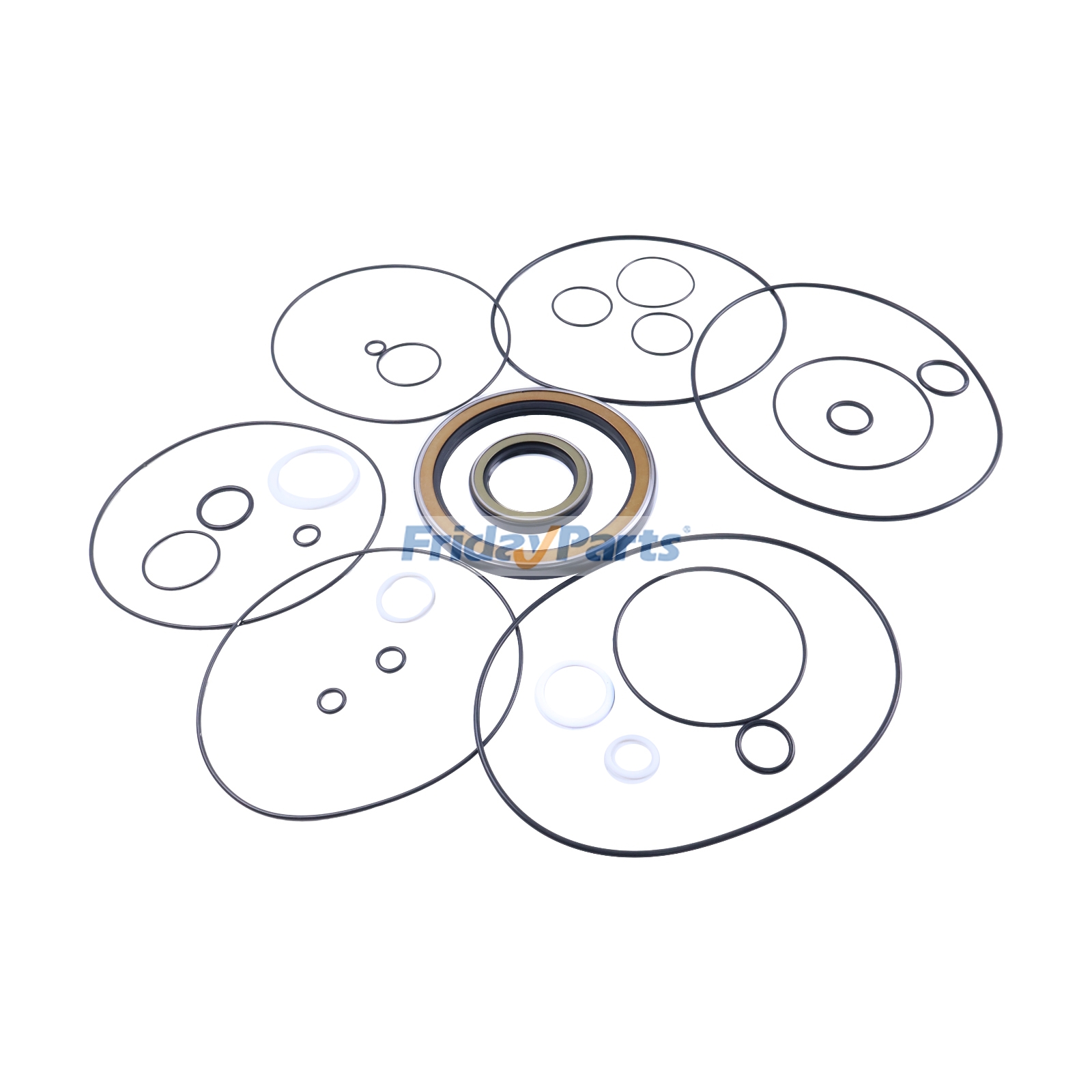 Kit de sellos para motor de giro VOE14512788 para excavadora Volvo EC330B, EC330C, EC340D, EC350E, EC360B, EC360C, EC380D, EC380DHR, EC380E, taladora apiladora FB2800C y FBR2800C