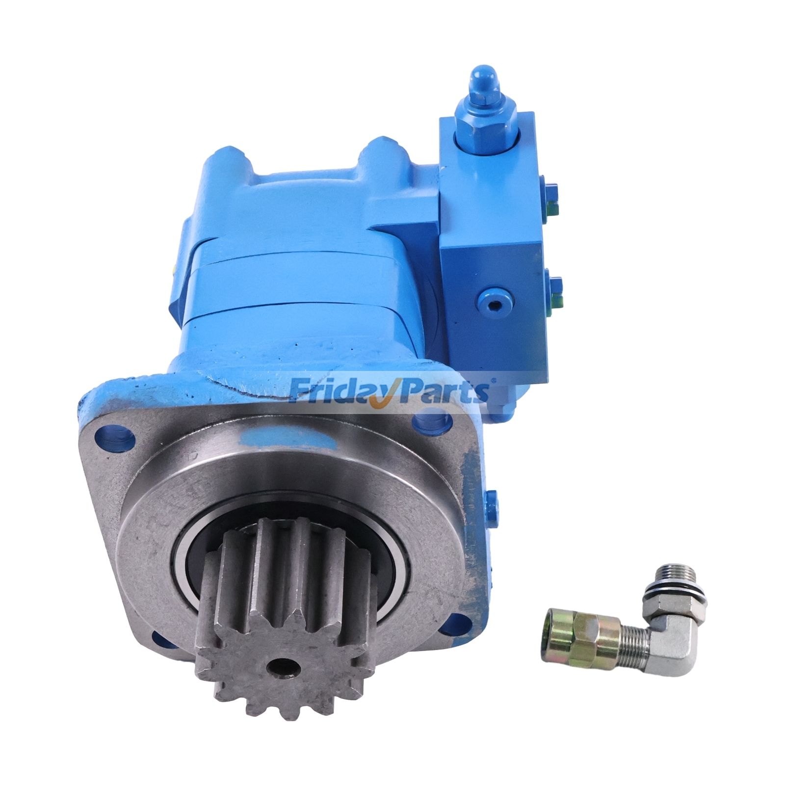 Motor de giro de 13T con válvula hidráulica para excavadoras Kobelco SK09SR, Kubota U17-3, U15, Thomas PX15, Hanix H15B y H22B - Reemplaza a Danfoss Eaton 2-160D0S-E3 para Excavadora Para Eaton,Para KOBELCO,Para KUBOTA FridayParts