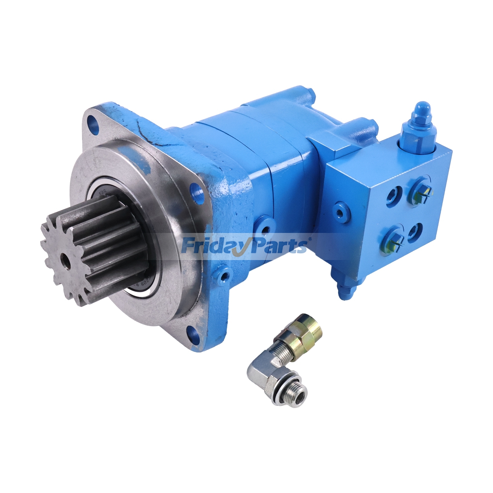 Schwenkmotor mit 13 Zähnen und Hydraulikventil für Kobelco SK09SR, Kubota U17-3, U15, Thomas PX15, Hanix H15B, H22B Bagger – Ersetzt Danfoss Eaton 2-160D0S-E3