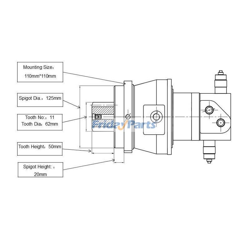 Moteur de rotation pour Pelle Pour YANMAR