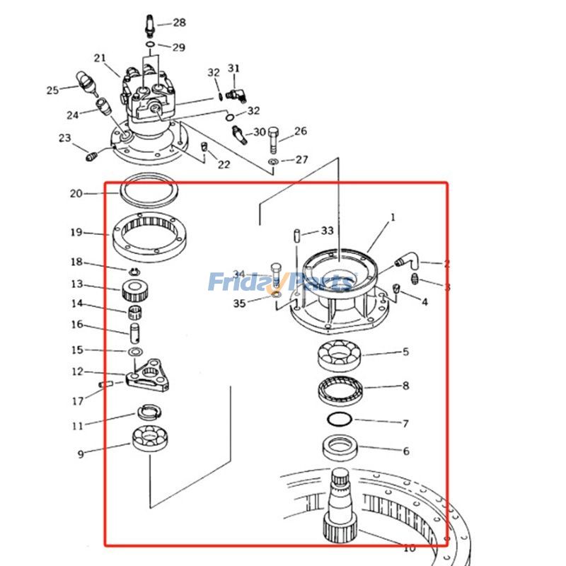 Gearbox Device for Excavator,Other Construction Equipment