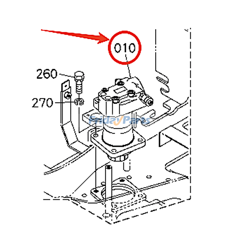 FridayParts Schwenkmotorbaugruppe