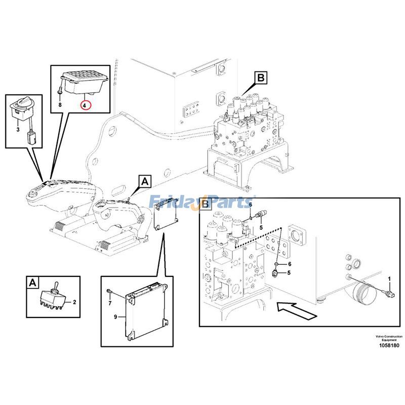 Switch Panel for Excavator,Loader