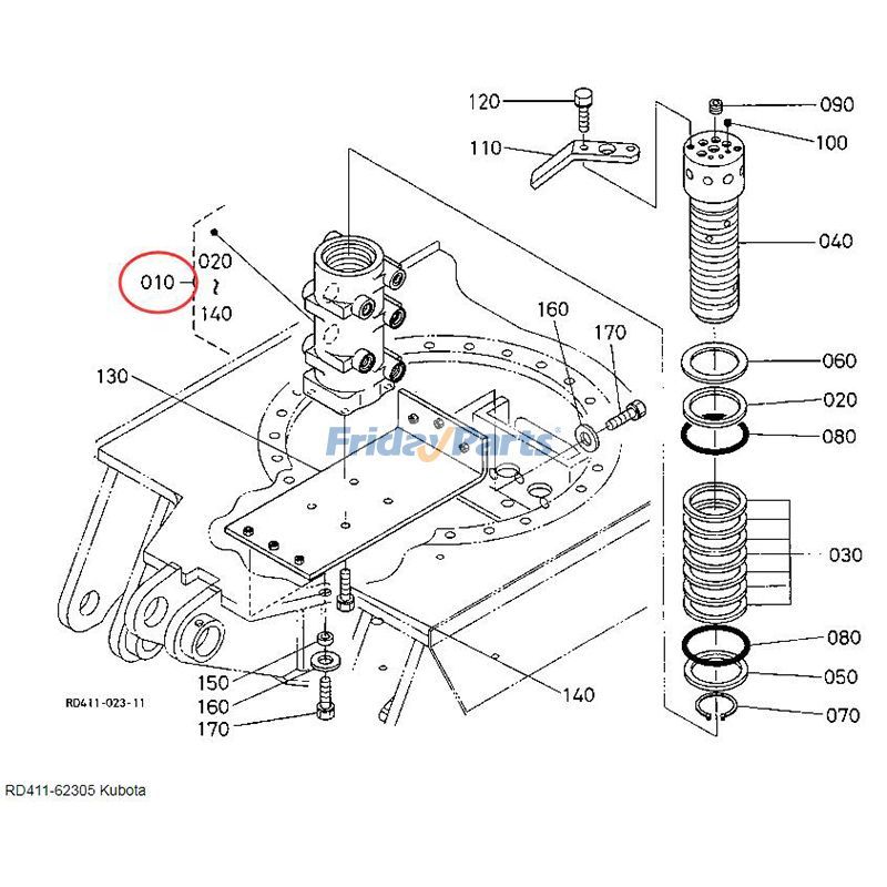 KUBOTA用スイベルジョイント