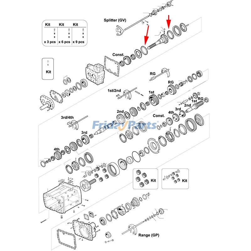 1 anillo sincronizador 1295 304 004 para transmisión ZF 16K130 16S112 16K160 16K190 Para ZF