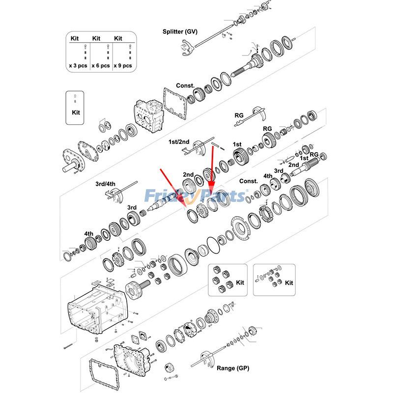 1 anillo sincronizador 1296 304 135 para transmisión ZF 16K130 16S112 16K160 16K190 Para ZF